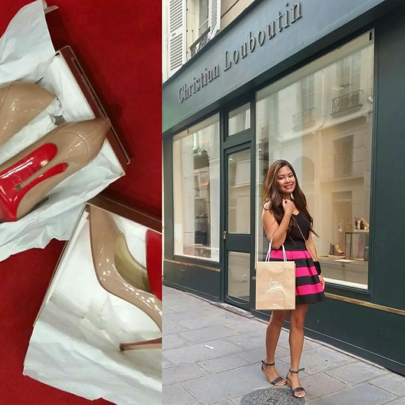 Christian Louboutin Pigalle 100mm Nude Patent - Picture 3 of 8